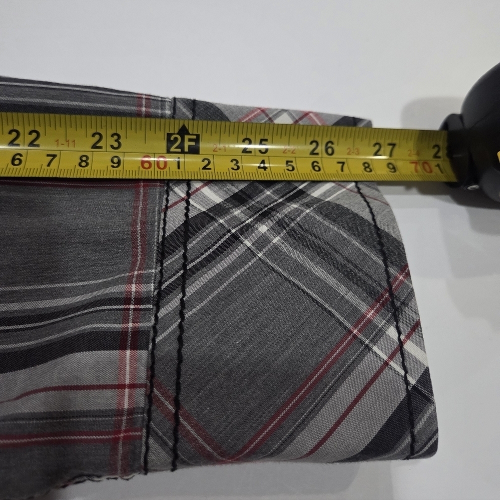 Buckle Black Men's Gray Plaid Shirt Sz.XXL - Picture 8 of 9